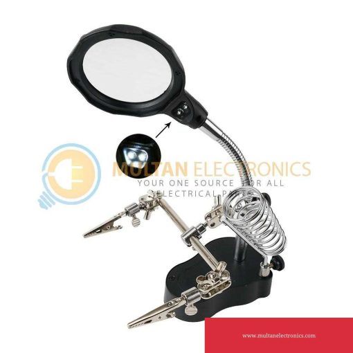 Magnifying Glass Helping Hand Magnifier Tool With Soldering Iron Stand