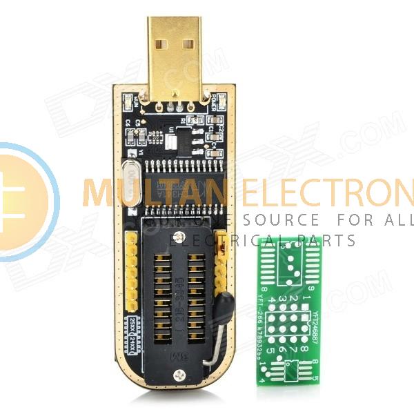 CH341A USB Programmer w/ LED Indicator - Black + Golden + Multi-Color ...