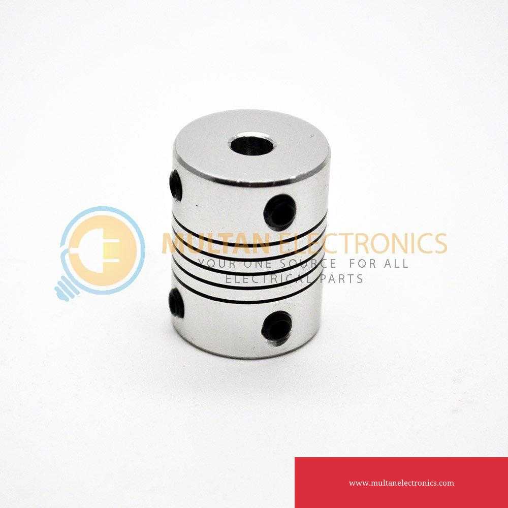 Uxcell 1/4 Inch To 8mm Bore Rigid Coupling Set Screw L25xd14 Aluminum Alloy Shaft Coupler Connector Motor Accessories Blue 2pcs