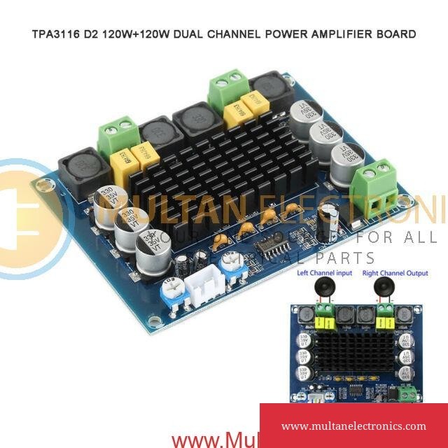 TPA3116D2 Subwoofer Speaker Amplifier DC12V -24V 250W | MULTAN ELECTRONICS