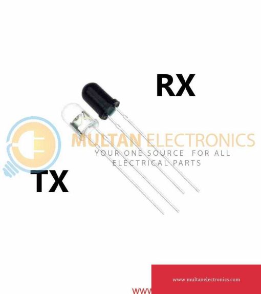 IR Transmitter & Receiver 5mm LED Tx Rx Photodiode Pair