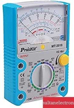 Pro'skit MT-2017 MT-2018 Protective Function Analog Multimeter Ohm Test Meter DC AC Voltage Current Resistance Analog Multimeter