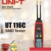 UNI-T UT116C SMD Tester 36V DC Voltage Battery Measurement Rotable Tweezer