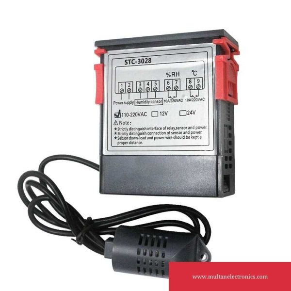 110-220V Intelligent Digital Temperature & Humidity Controller STC 3028