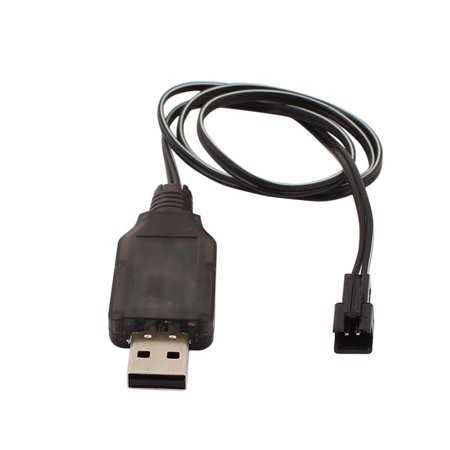 6V 250mA USB Charger Cable SM 2P Plug for Ni-Cd Ni-MH AA Battery Pack 