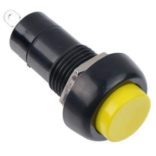 Yellow Momentary Round On Off Button Switch