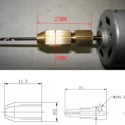 Mini Small 3.17mm Brass Electric Motor Shaft Clamp Fixture