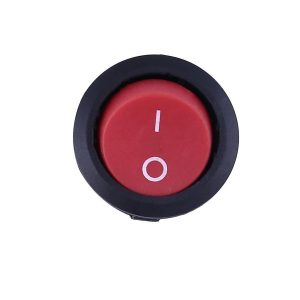 Round Rocker Switch 2 Terminals Red Button Toggle Switch On/off Switch