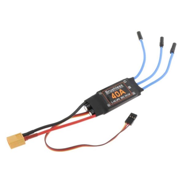 40A Brushless ESC Motor XT60 Plug Durable RC Airplanes Toys Accessories