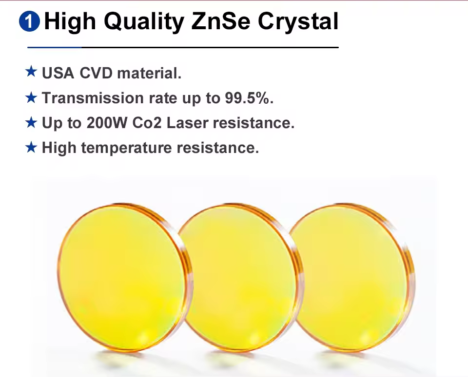 FONLAND China CO2 ZnSe Focus Lens Dia 20MM 38.1/50.8/63.1 for Laser Engraving Cutting Machine - Image 3